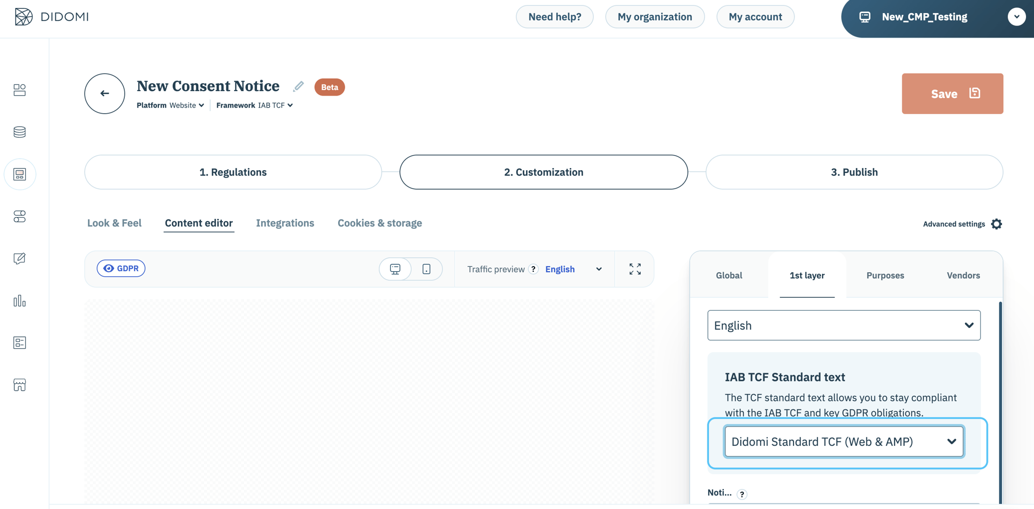 Add your own standard texts in the Didomi console [NEW FLOW]