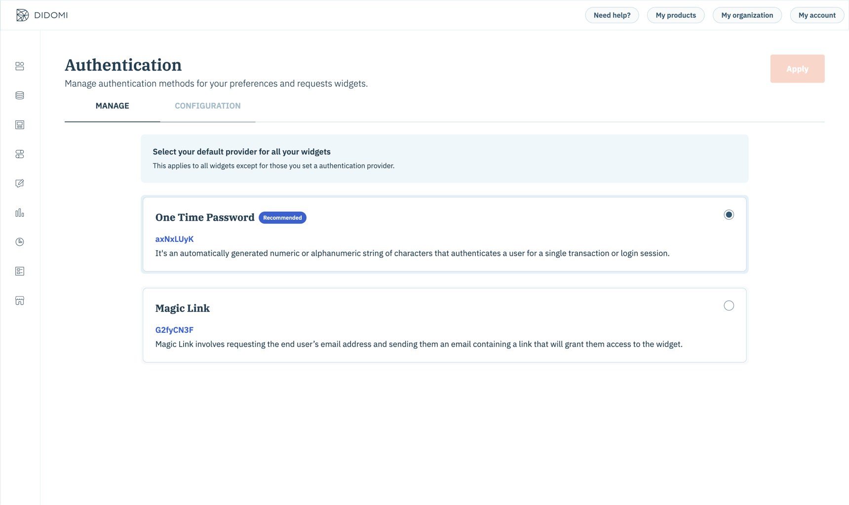 Authentication Manager
