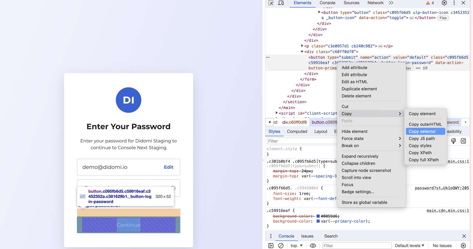 Configuring custom actions - API