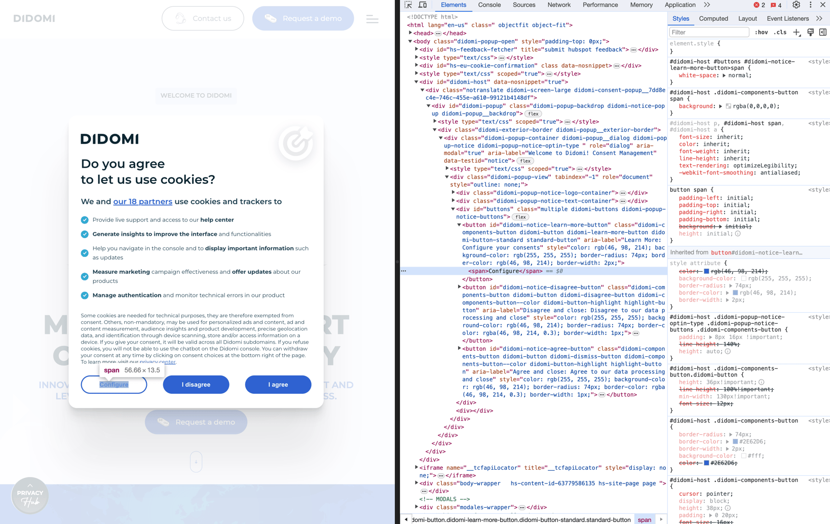 Configuring custom actions - API