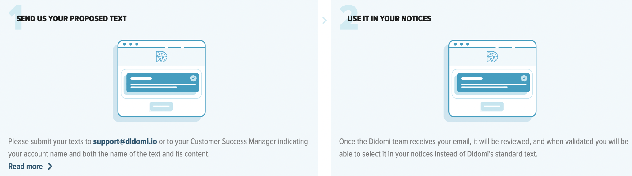 Ajouter ses propres textes standards dans la console Didomi